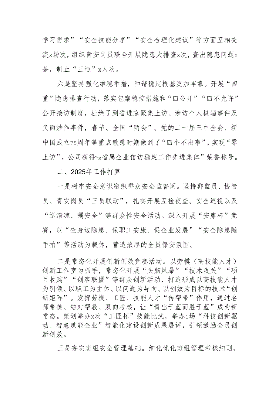 国企群团2024年工作总结及2025年打算.docx_第3页