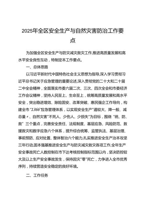2025年全区安全生产与自然灾害防治工作要点(1).docx