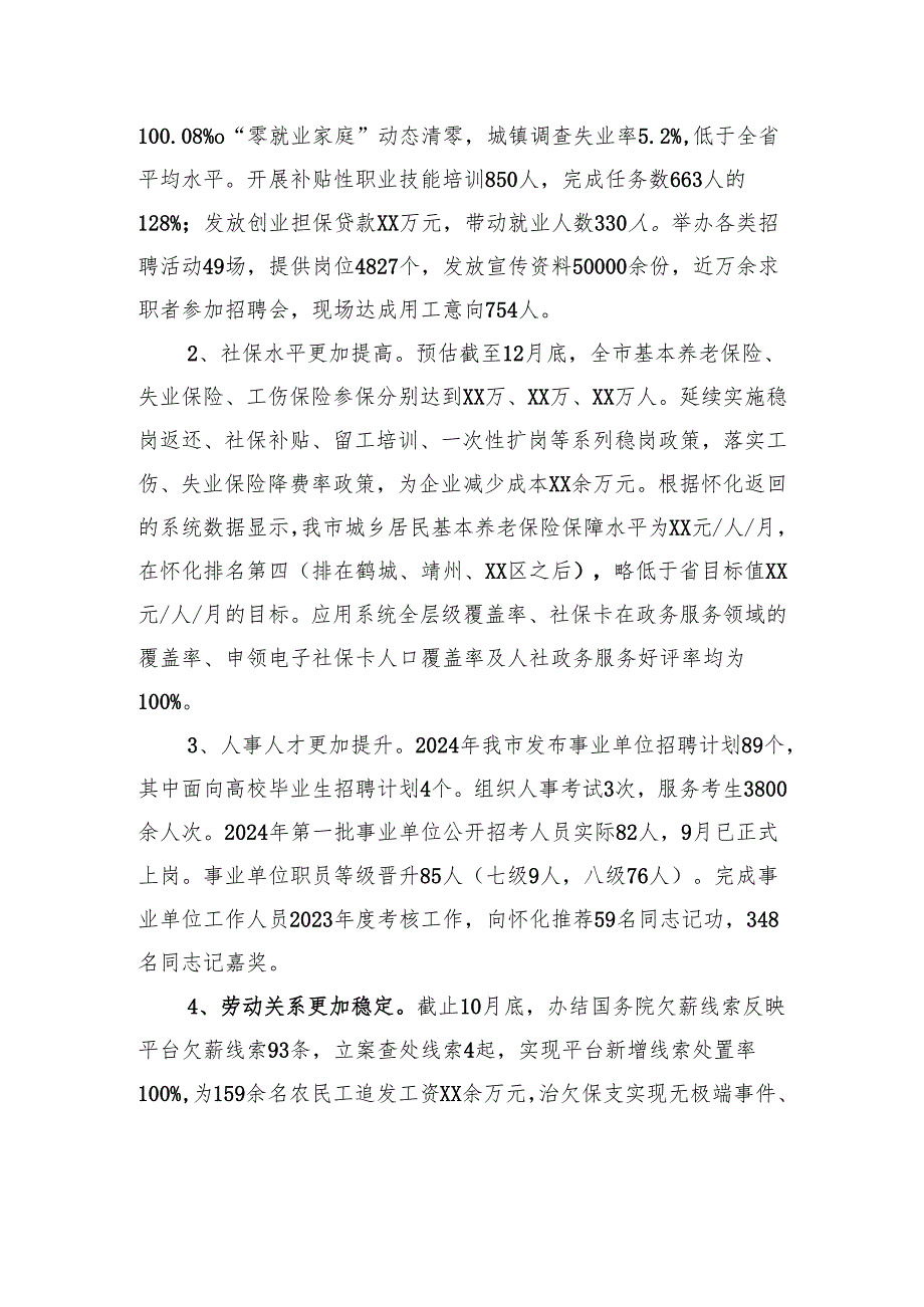 市人力资源和社会保障局2024年工作总结.docx_第2页