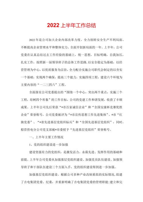 2022上半年工作总结.docx