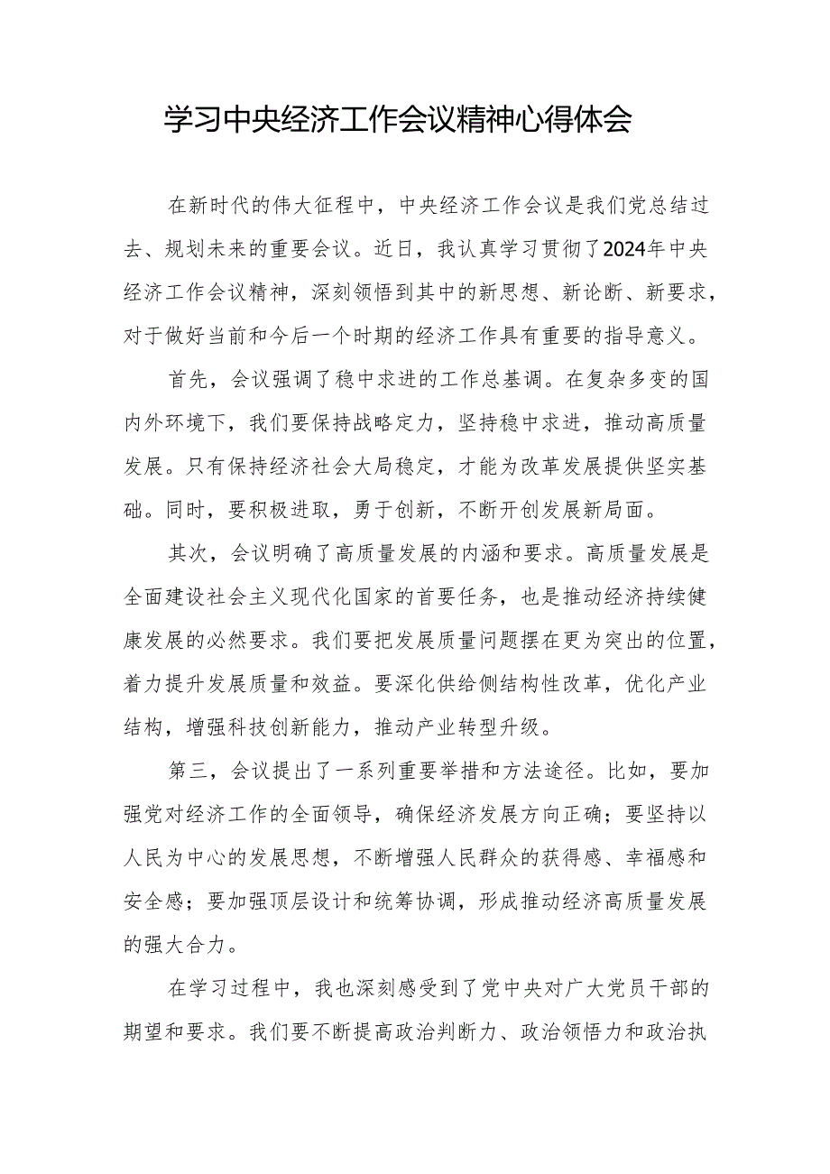 银行行长学习贯彻2024年中央经济工作会议精神的心得体会3篇.docx_第3页