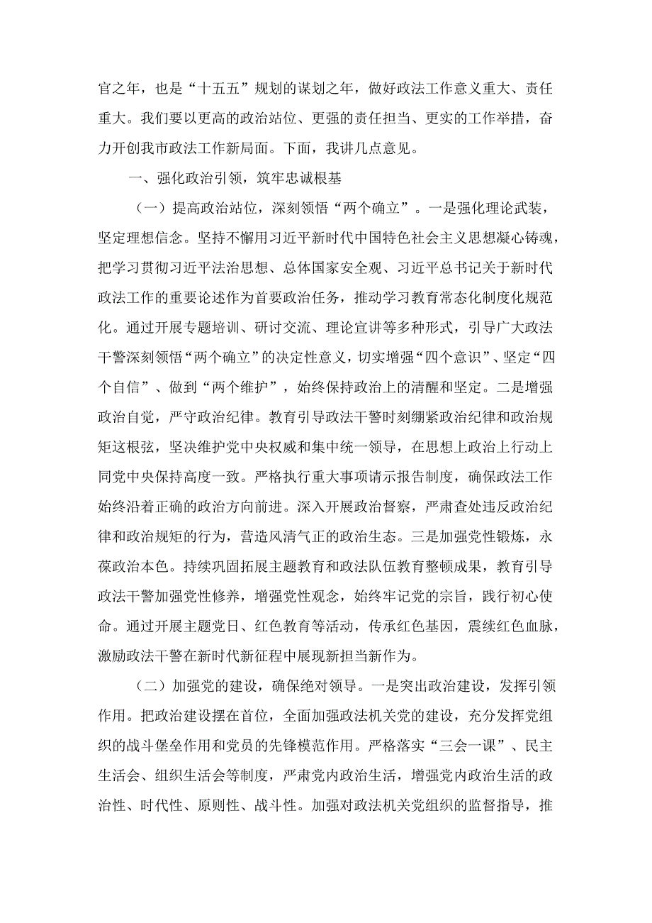 副书记在（2025年）市委政法工作会议上的讲话.docx_第2页