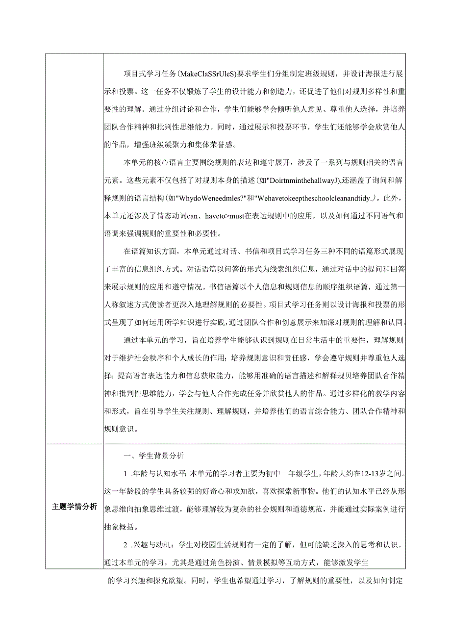 2025新人教版七年级下册Unit 2大单元整体教学设计.docx_第2页