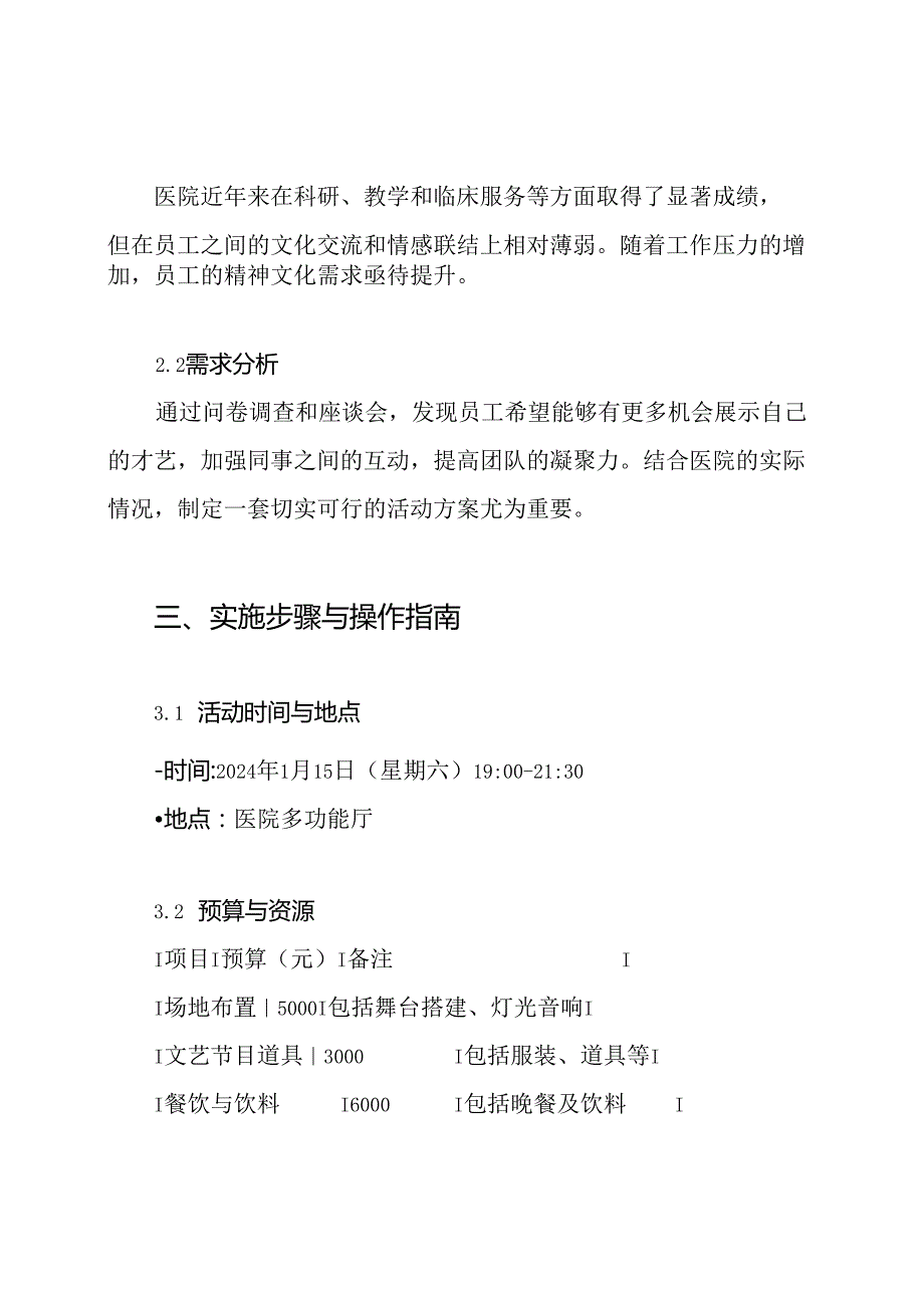 2024年医院迎新联欢晚会策划方案.docx_第2页