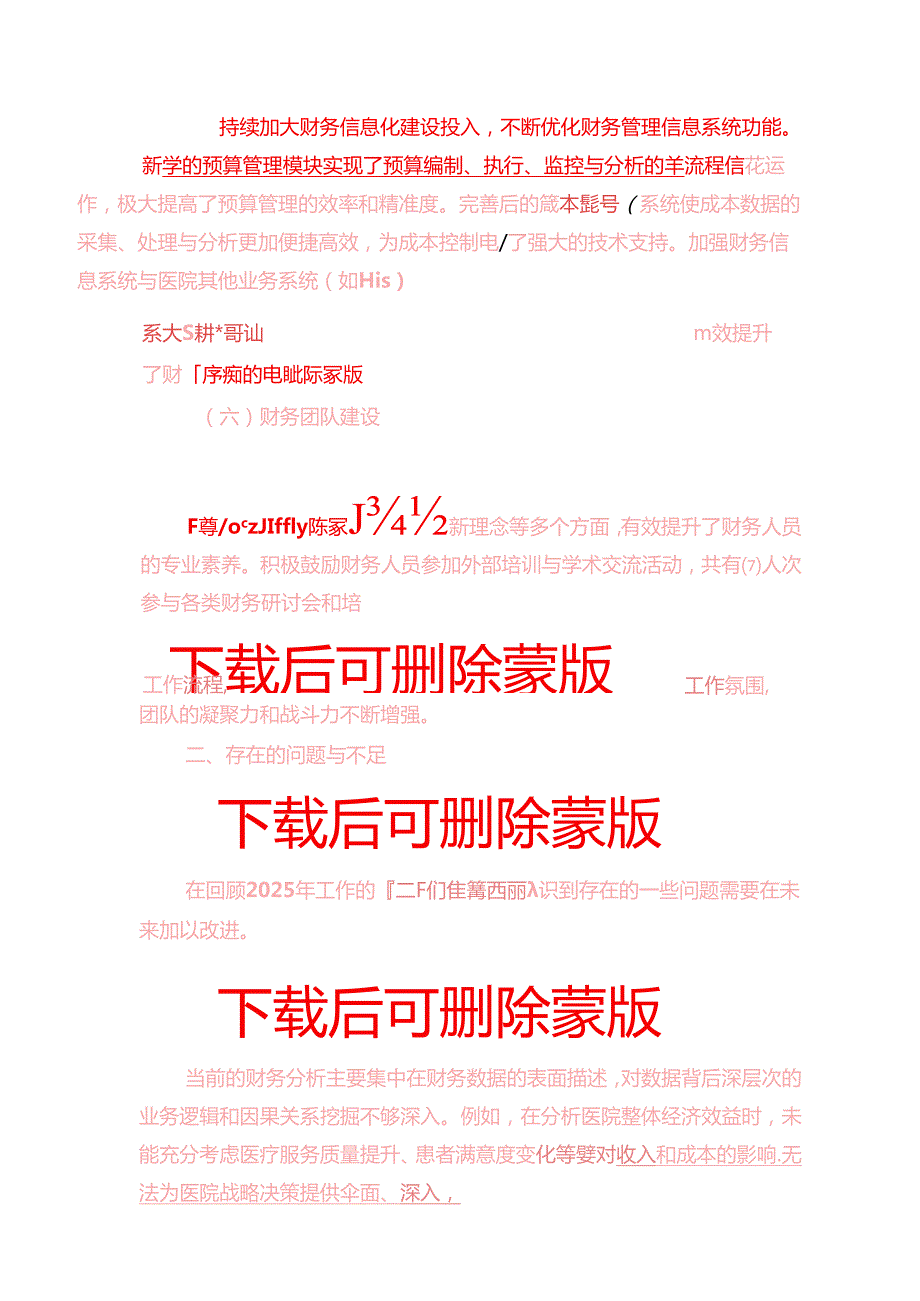 2025医院财务科工作总结暨工作计划（详细版）.docx_第3页