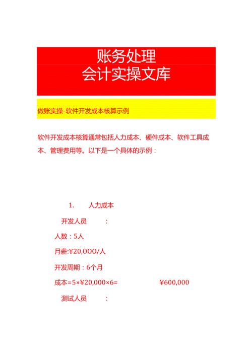 做账实操软件开发成本核算示例.docx
