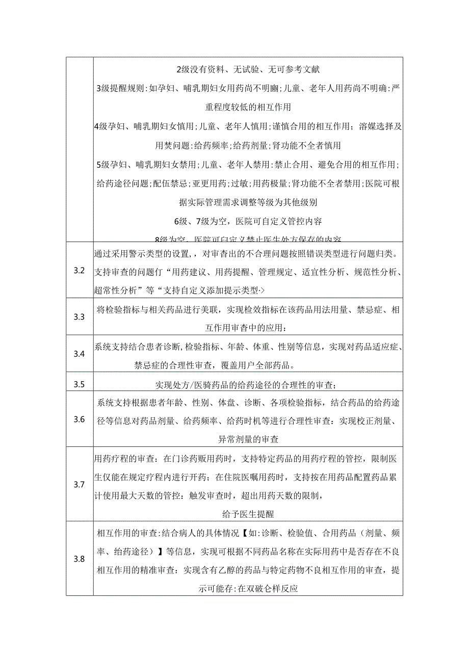 XX医院智能审方系统技术要求.docx_第3页