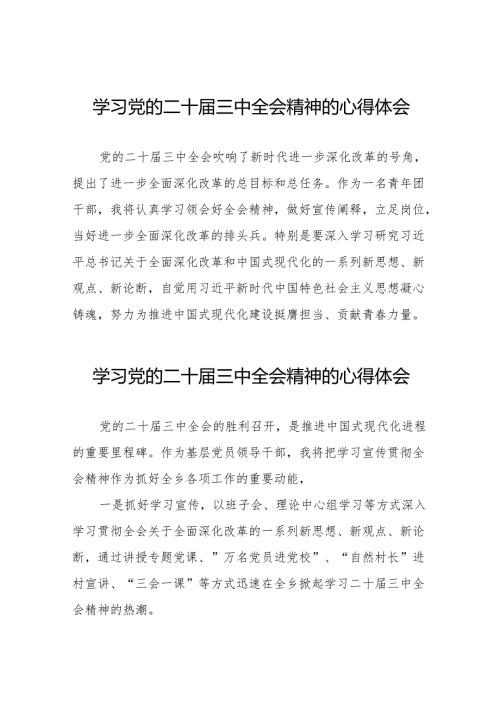学习二十三中全会的心得体会样例36篇.docx