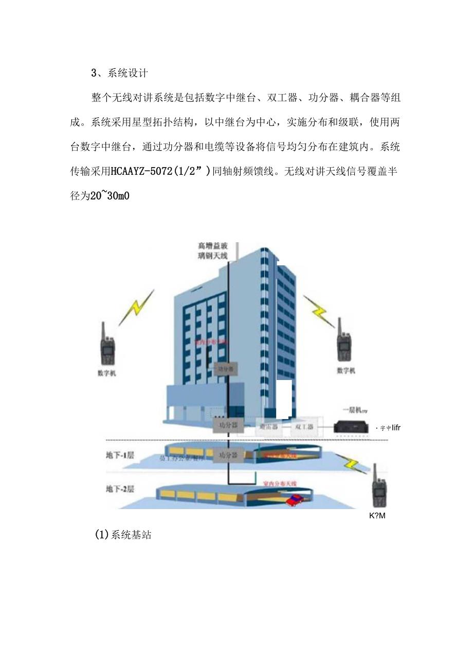 无线对讲系统设计方案素材含拓扑图.docx_第3页