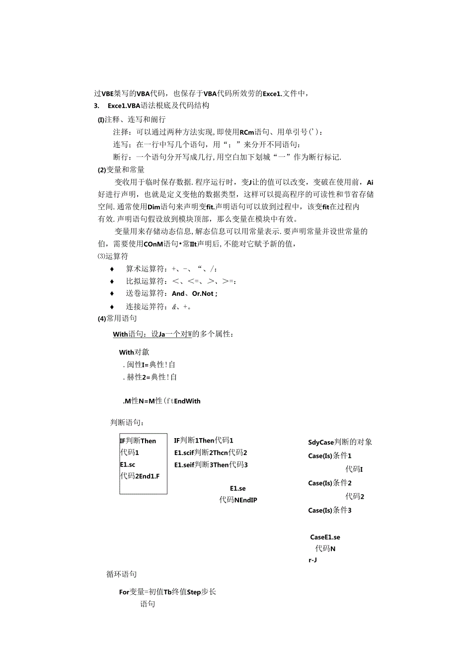 练习1Excel宏与VBA语法基础.docx_第2页