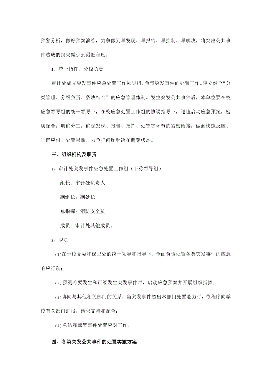 大学审计处突发事件应急预案.docx_第2页