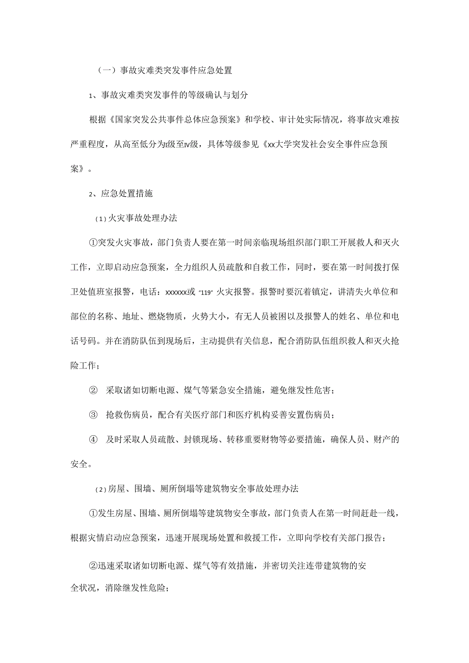 大学审计处突发事件应急预案.docx_第3页