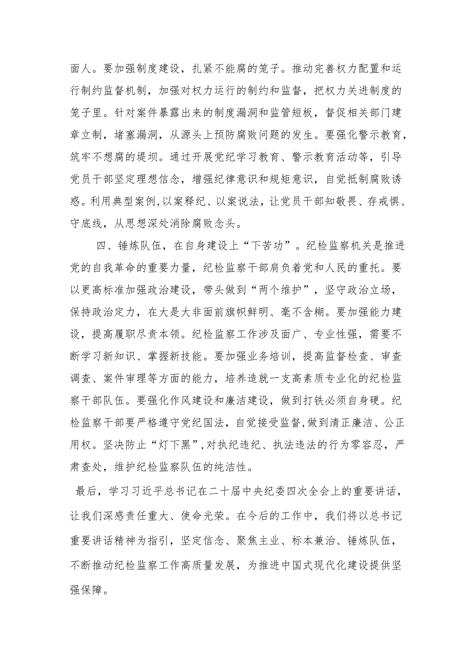 学习纪委全会重要讲话精神的研讨发言汇编（5篇）.docx_第3页