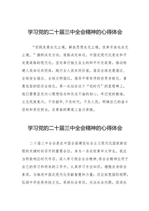 2024年学习党的二十三中全会精神的心得感悟学习体会36篇.docx