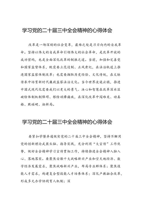 党员关于学习二十三中全会精神心得感悟范例42篇.docx