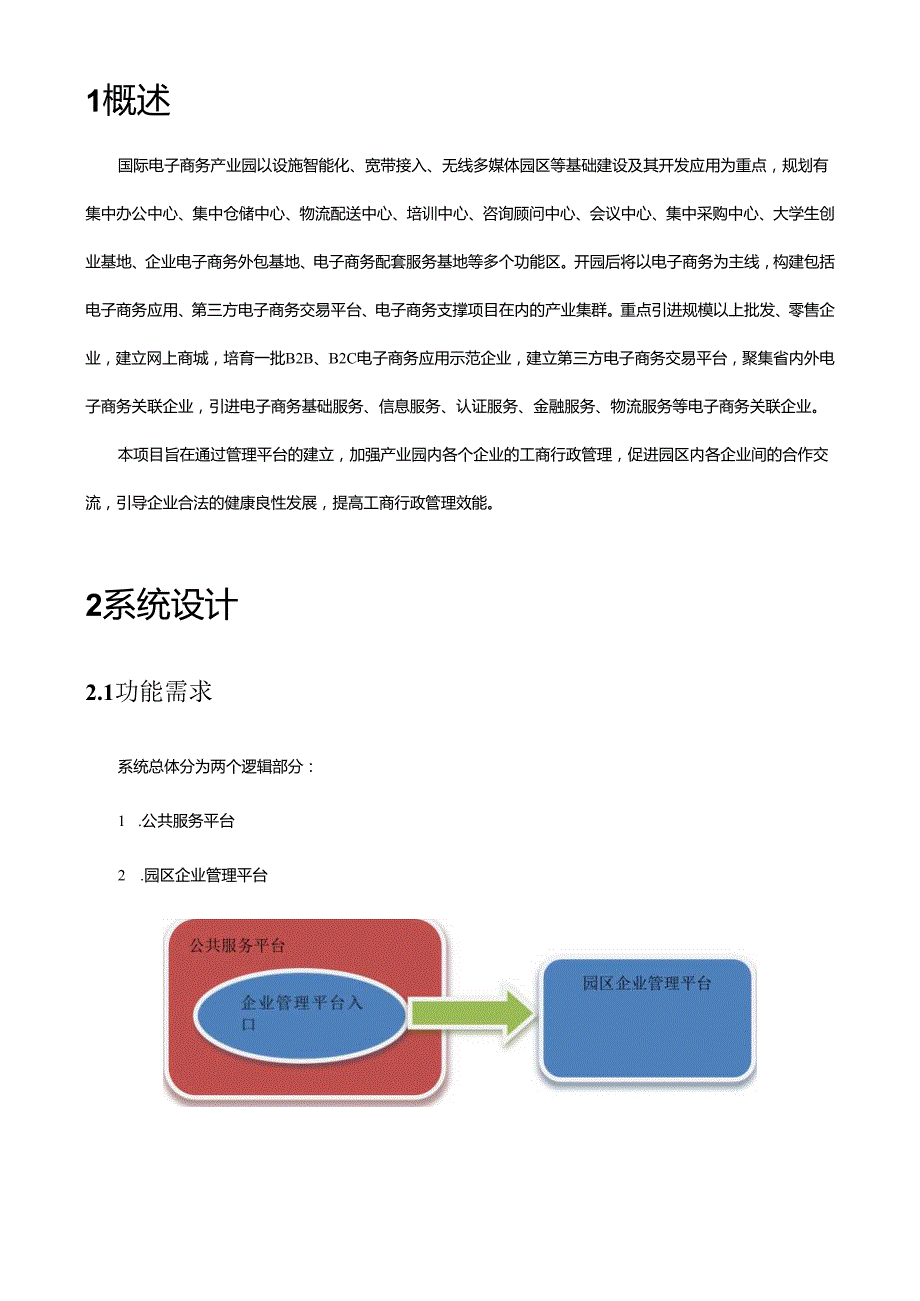 国际电子商务产业园服务平台详细设计方案.docx_第2页
