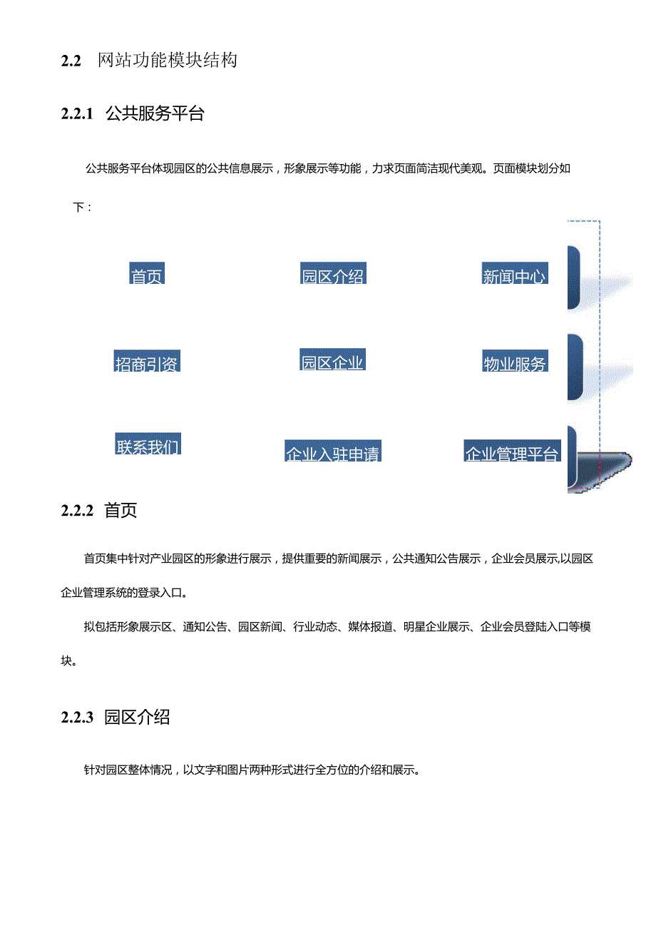 国际电子商务产业园服务平台详细设计方案.docx_第3页