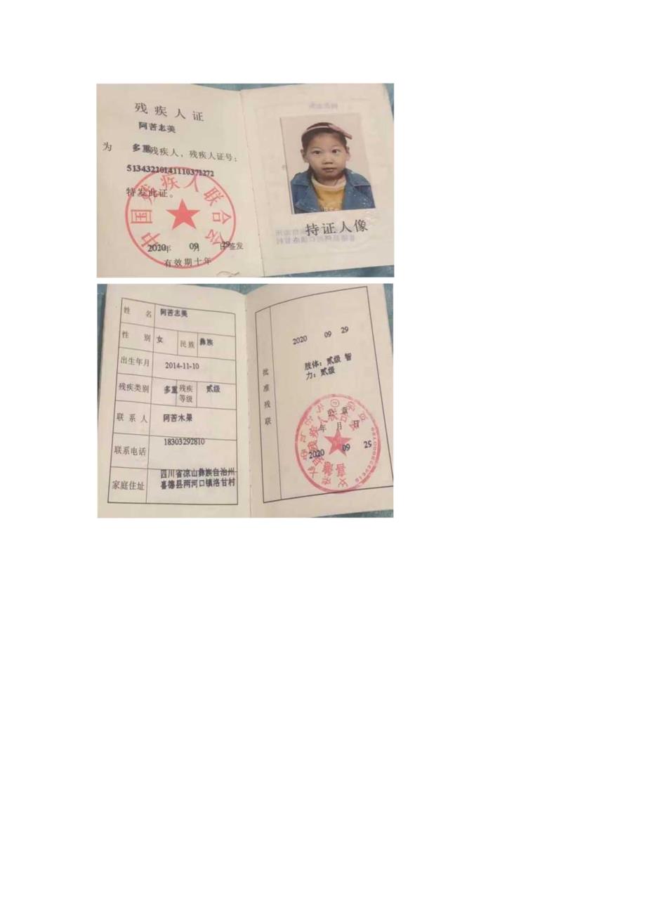 喜德县民族小学各年级残疾随班就读学生名册.docx_第2页