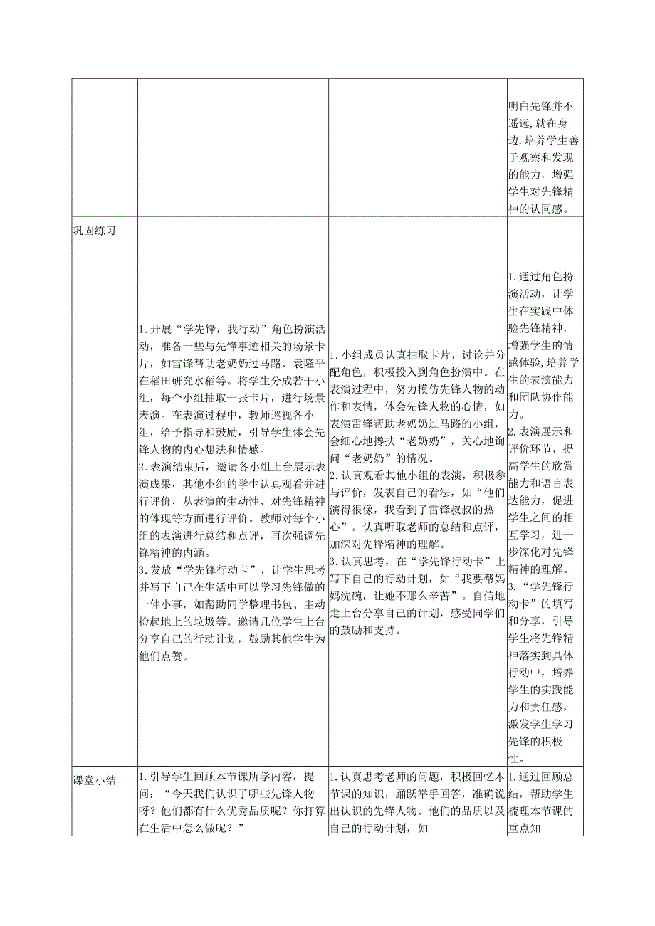 （2025）部编版一年级下册道德与法治《第16课《学先锋做先锋》教学设计.docx_第3页