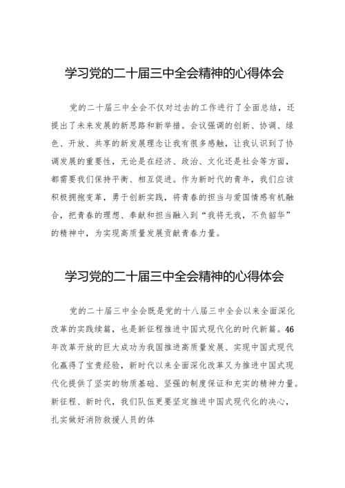 2024年学习党的二十三中全会精神的心得感悟合集36篇.docx