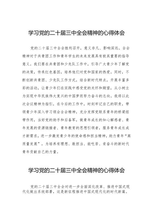 关于二十三中全会精神的心得体会合集(38篇).docx