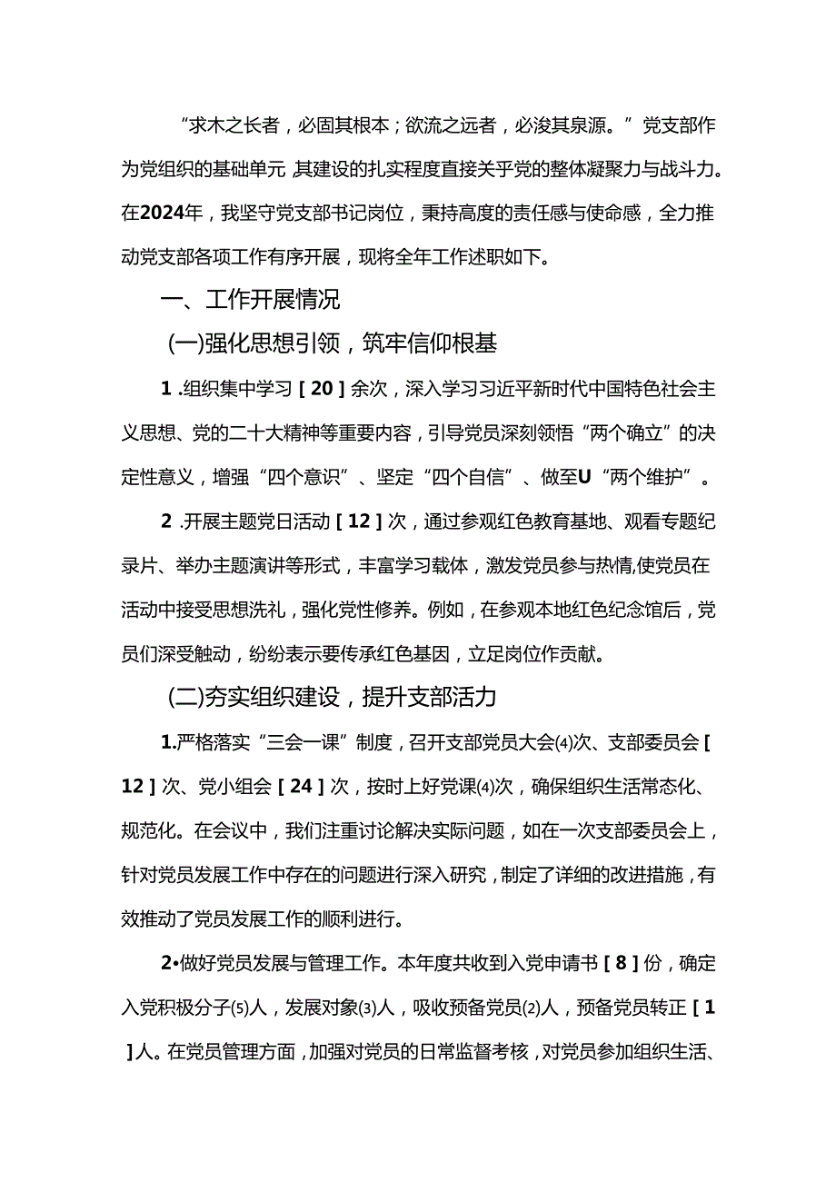 2024年党支部书记述职报告【精选3篇】.docx_第2页