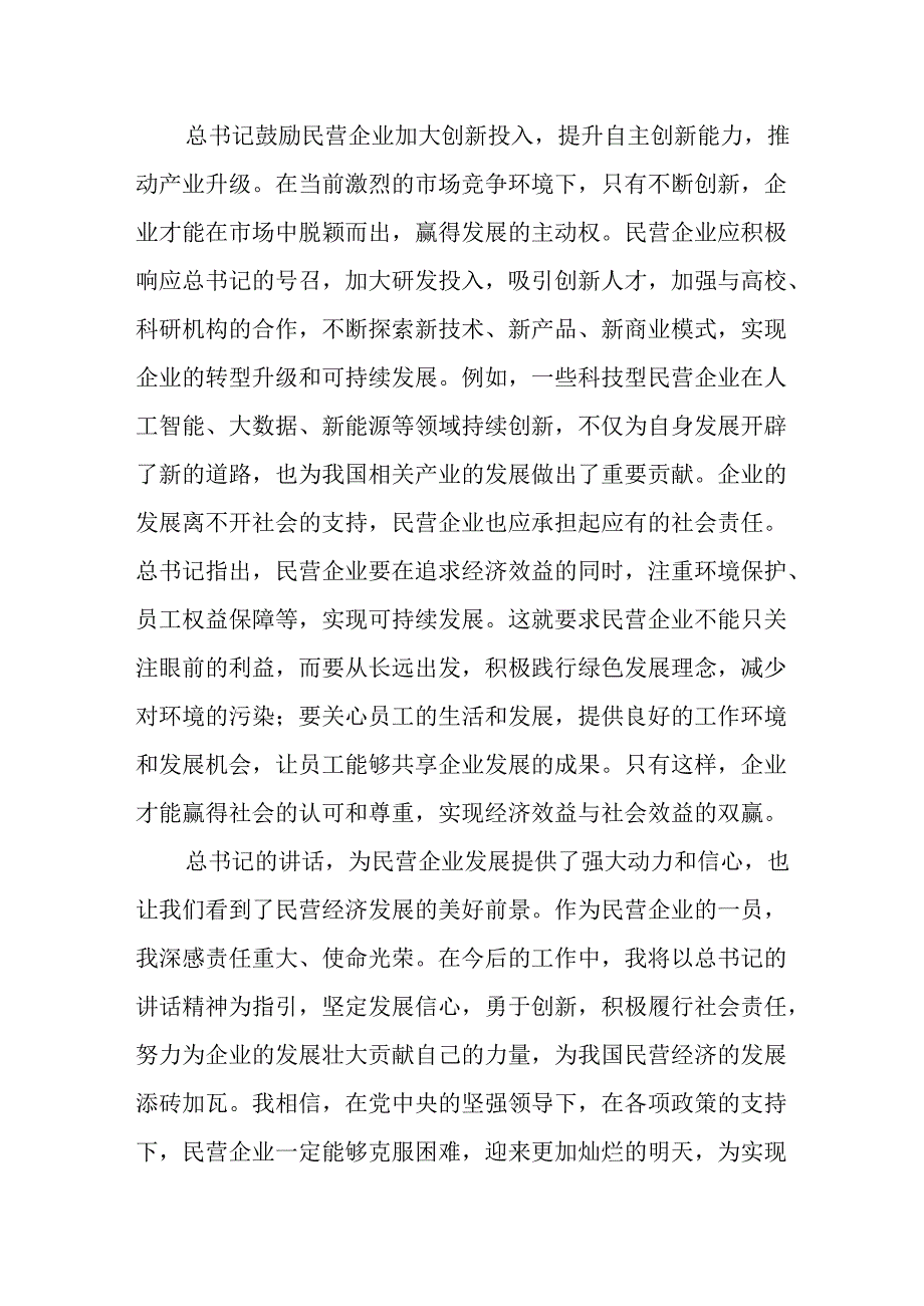 民营企业2025年学习《民营企业座谈会》个人心得感悟 （5份）72(1).docx_第3页