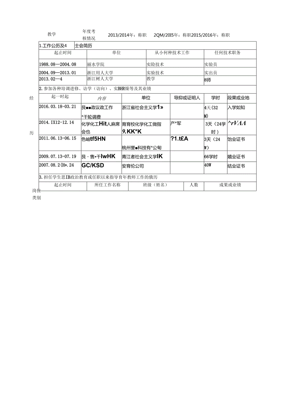 高等学校教师专业技术资格评审表.docx_第2页