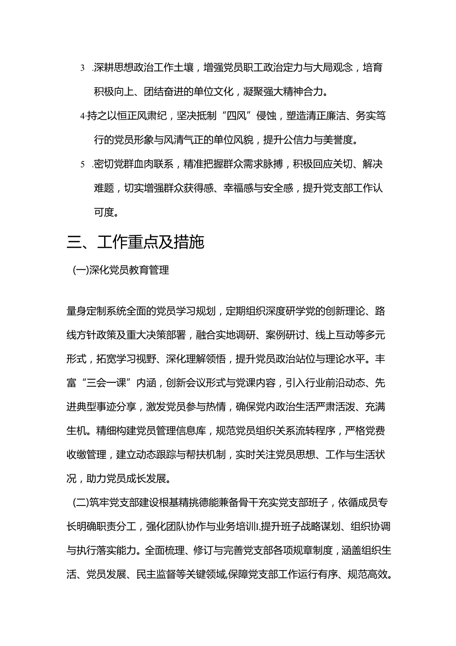 2025 党支部工作计划【完整版】.docx_第2页
