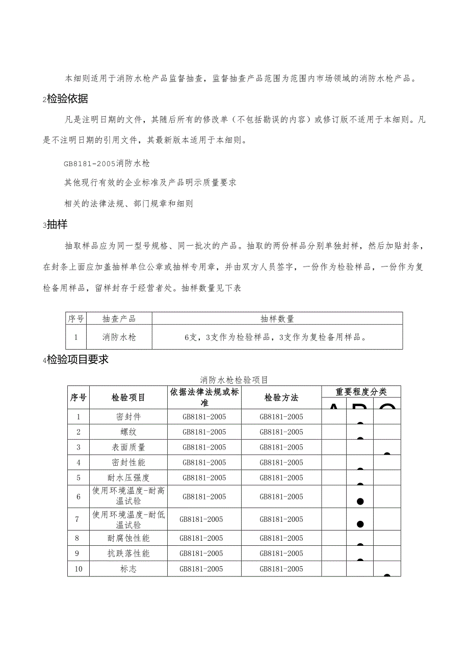 消防水枪产品省级监督抽查实施细则.docx_第2页