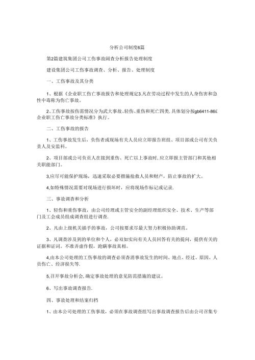 分析公司制度6篇.docx
