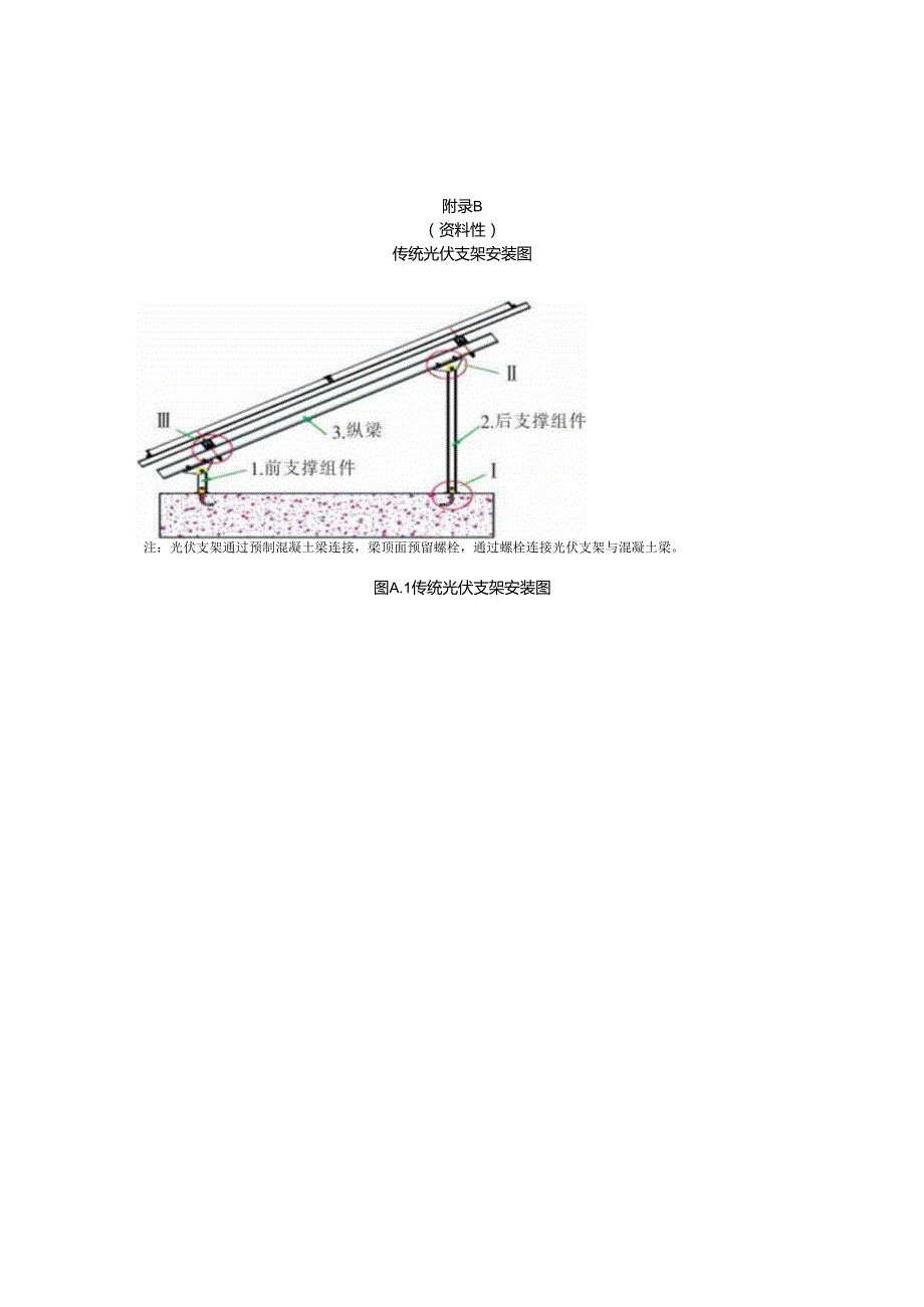 湖北省太阳能资源分布表、传统光伏支架安装图、钢结构悬索柔性支架结构示意图.docx_第2页