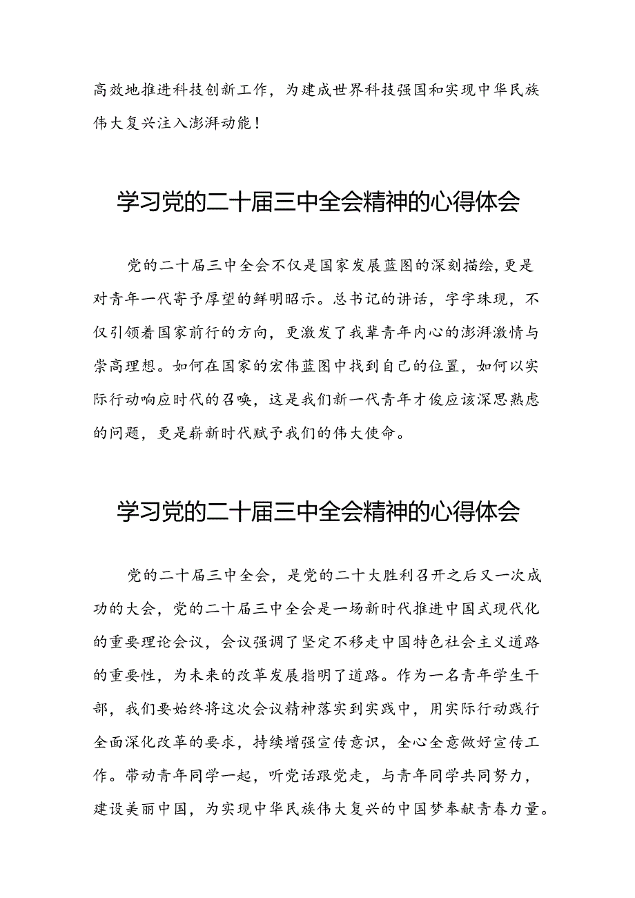 学习贯彻2024年二十三中全会精神心得感悟简短发言二十七篇.docx_第2页