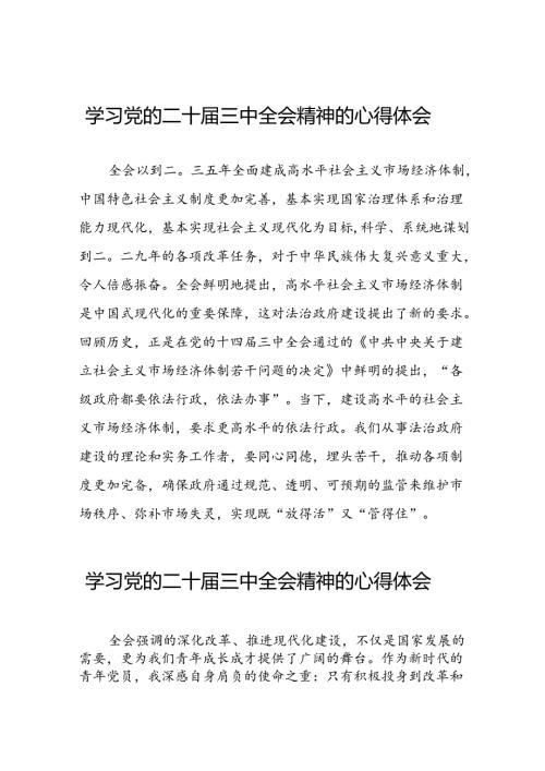关于二十三中全会精神学习体会优秀模板28篇.docx