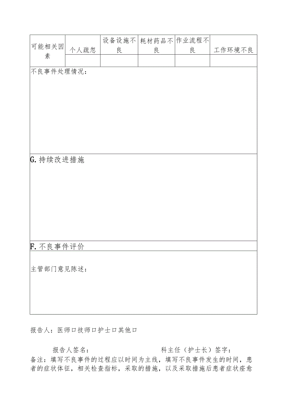 医疗安全（不良）事件报告表145.docx_第3页