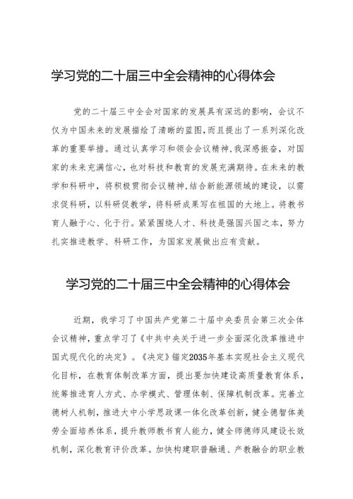 关于二十三中全会精神的心得体会模板(38篇).docx