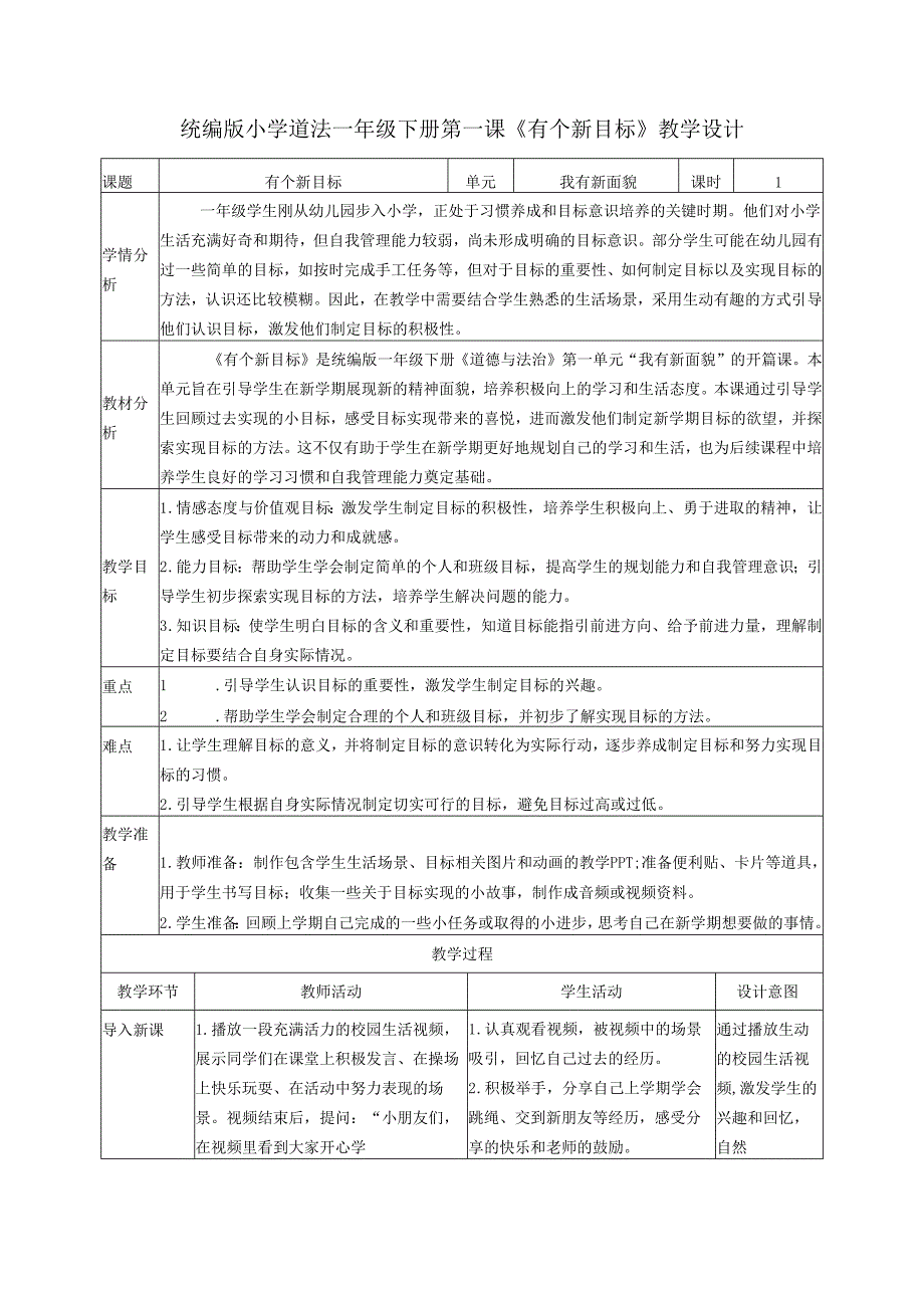 （2025）部编版一年级下册道德与法治全册教案 (新版本).docx_第2页