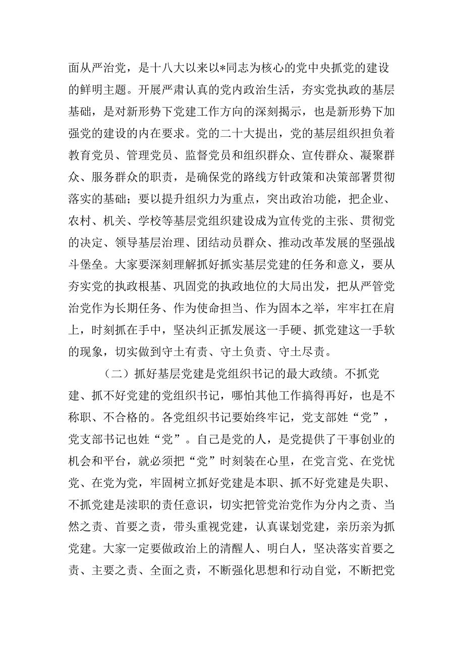 2024年镇党委书记在抓基层党建述职评议会上的讲话（发言)稿.docx_第2页