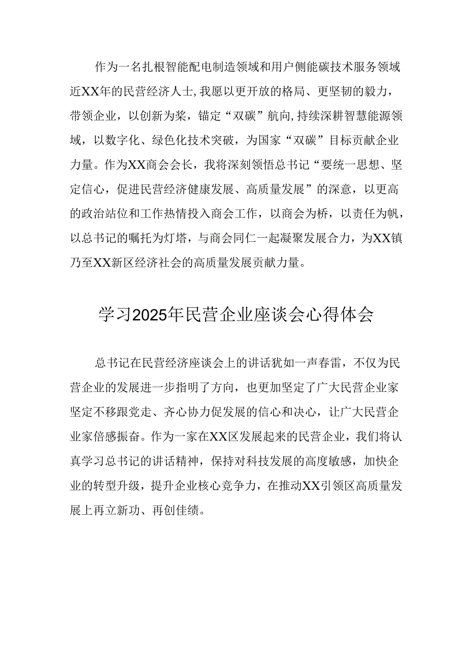 民营企业2025年学习《民营企业座谈会》个人心得感悟 （5份）80.docx_第2页