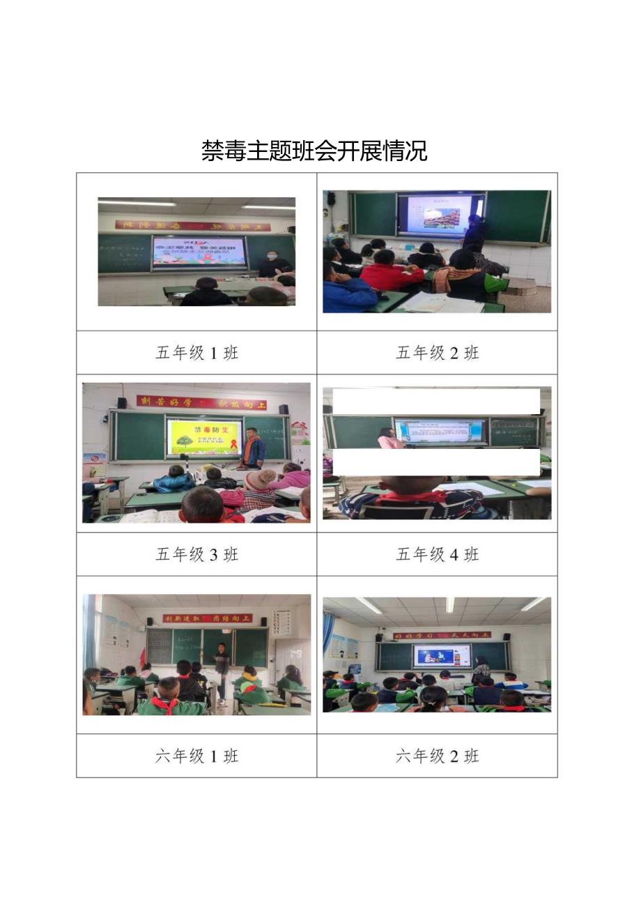 禁毒主题班会开展情况.docx_第1页