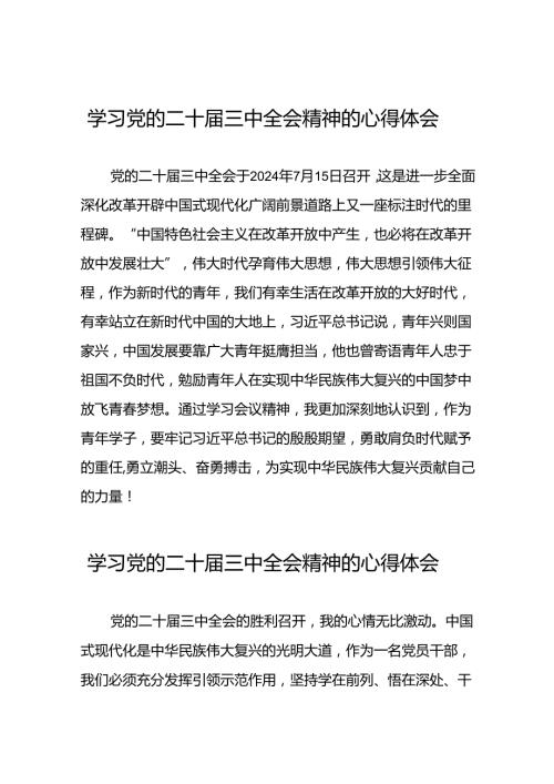 学习党的二十三中全会精神心得体会36篇.docx