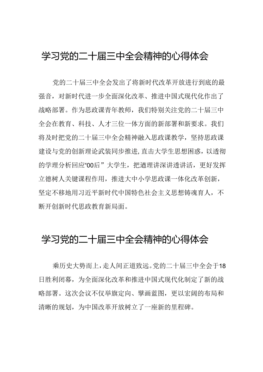 学习贯彻2024年二十三中全会精神心得感悟最新版二十七篇.docx_第1页