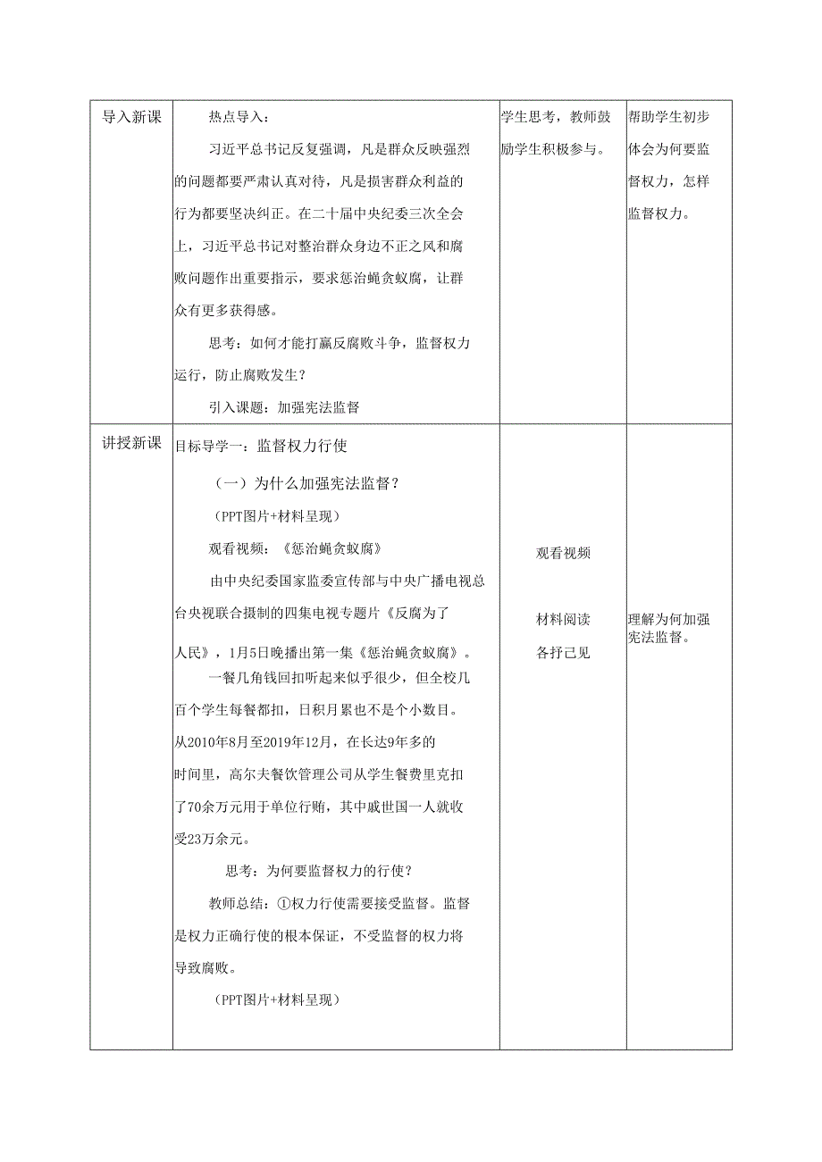 2025八年级道德与法治下册第一单元第二课加强宪法监督教学设计.docx_第2页