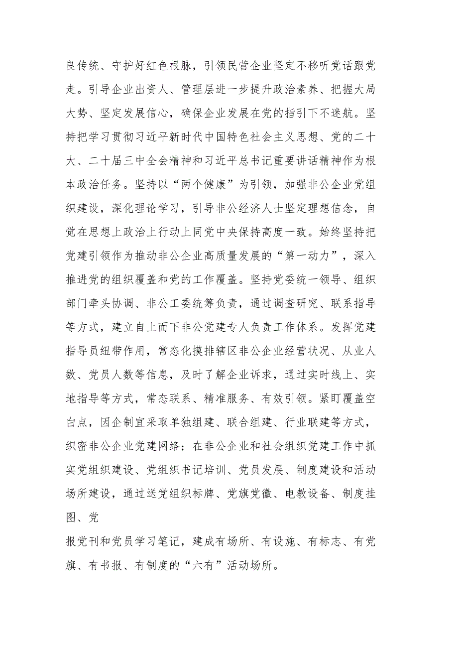 在2024非公和社会组织党组织书记抓党建述职评议会上的讲话提纲范文.docx_第2页
