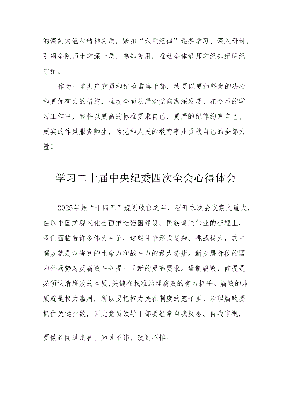 纪检干部学习二十中央纪委四次全会个人心得体会(1).docx_第2页