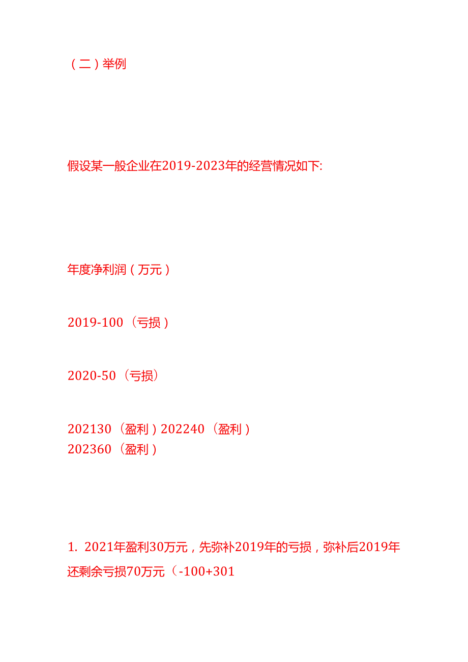 做账实操企业弥补亏损的步骤及会计账务处理.docx_第3页