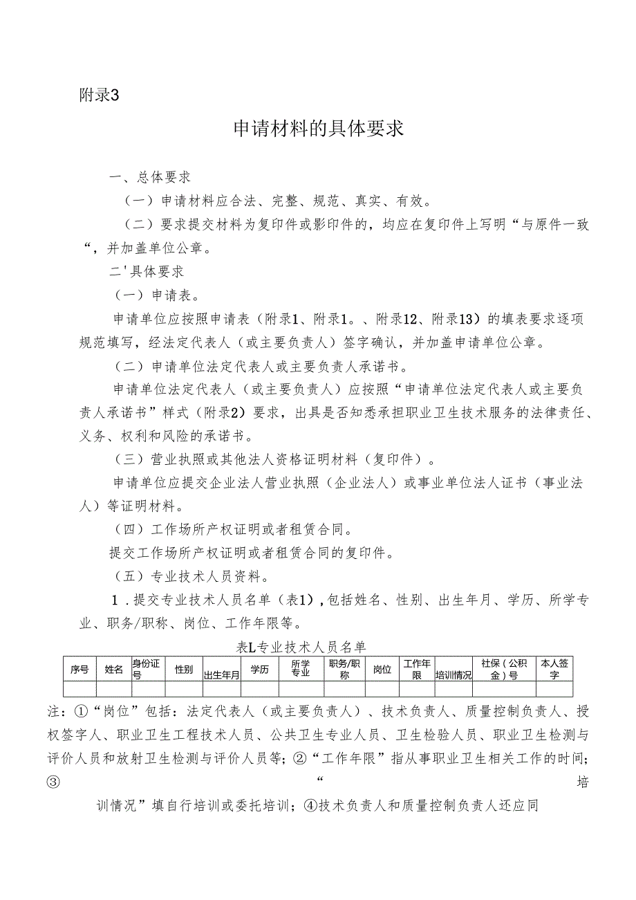 2025职业卫生技术服务机构资质申请材料具体要求.docx_第1页