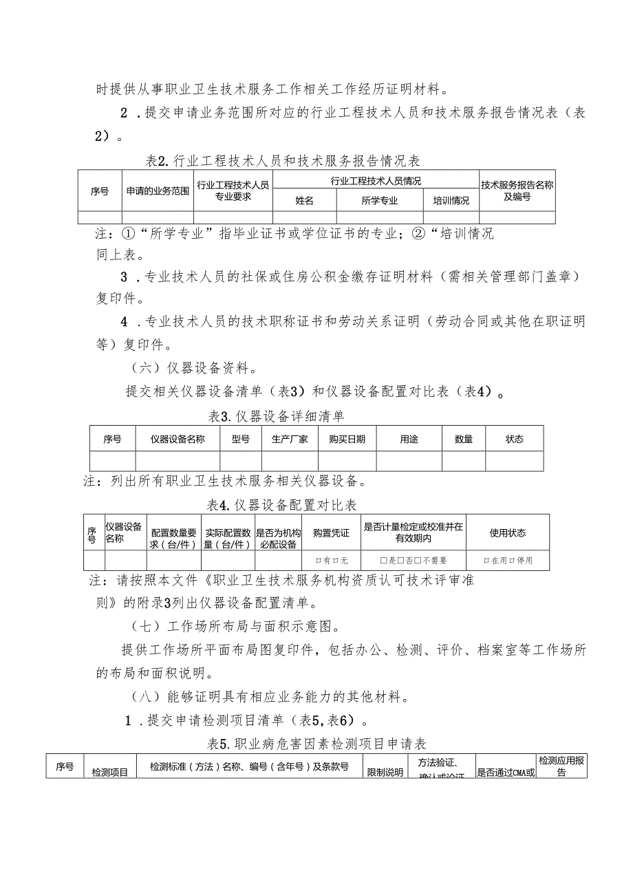 2025职业卫生技术服务机构资质申请材料具体要求.docx_第2页