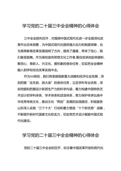 学习贯彻2024年二十三中全会精神心得感悟范例二十七篇.docx