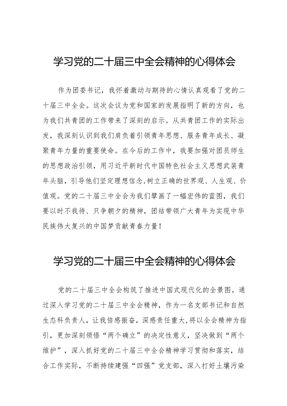 二十三中全会精神学习体会发言稿36篇.docx_第1页